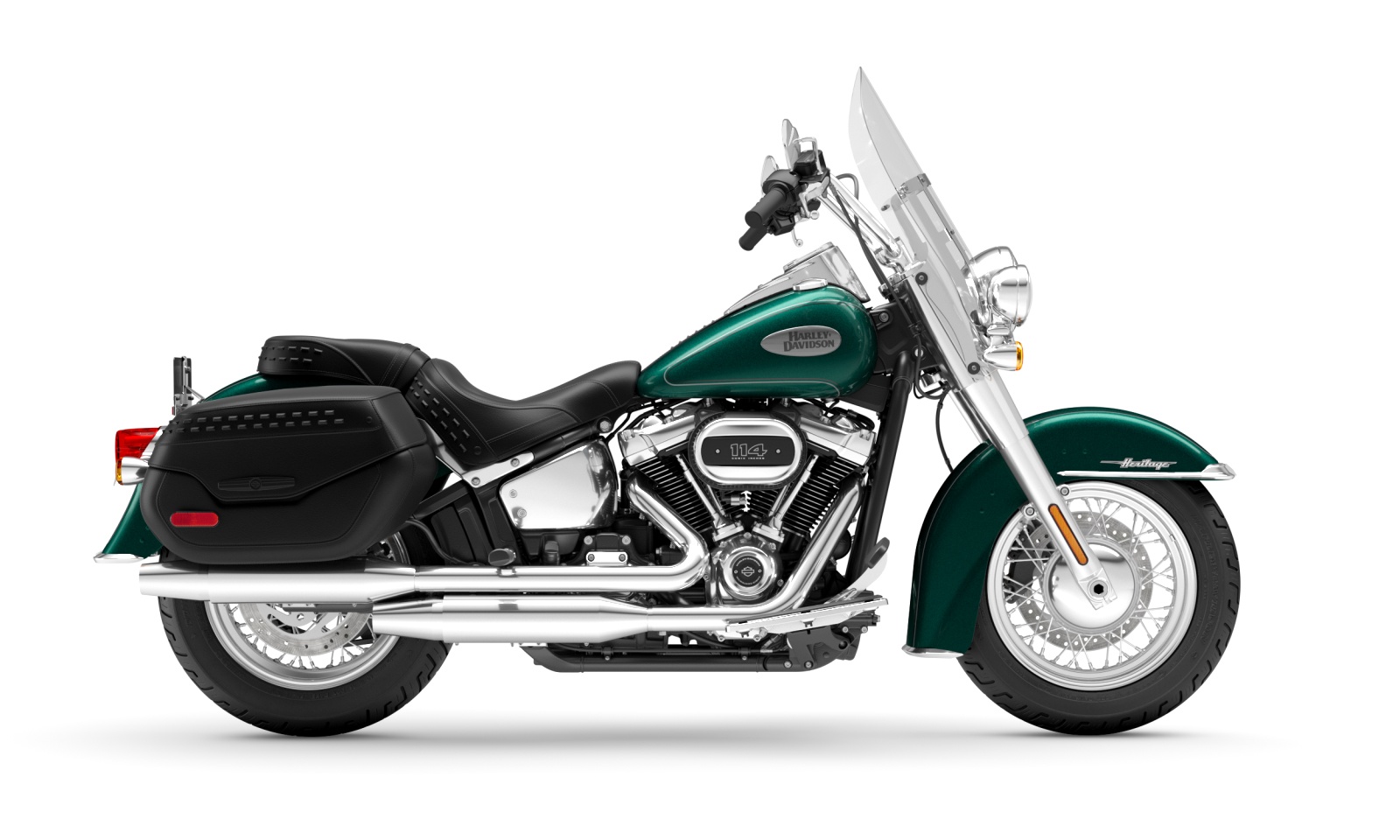 Harley Davidson Heritage Classic - Alpine Green - Chrome Finish