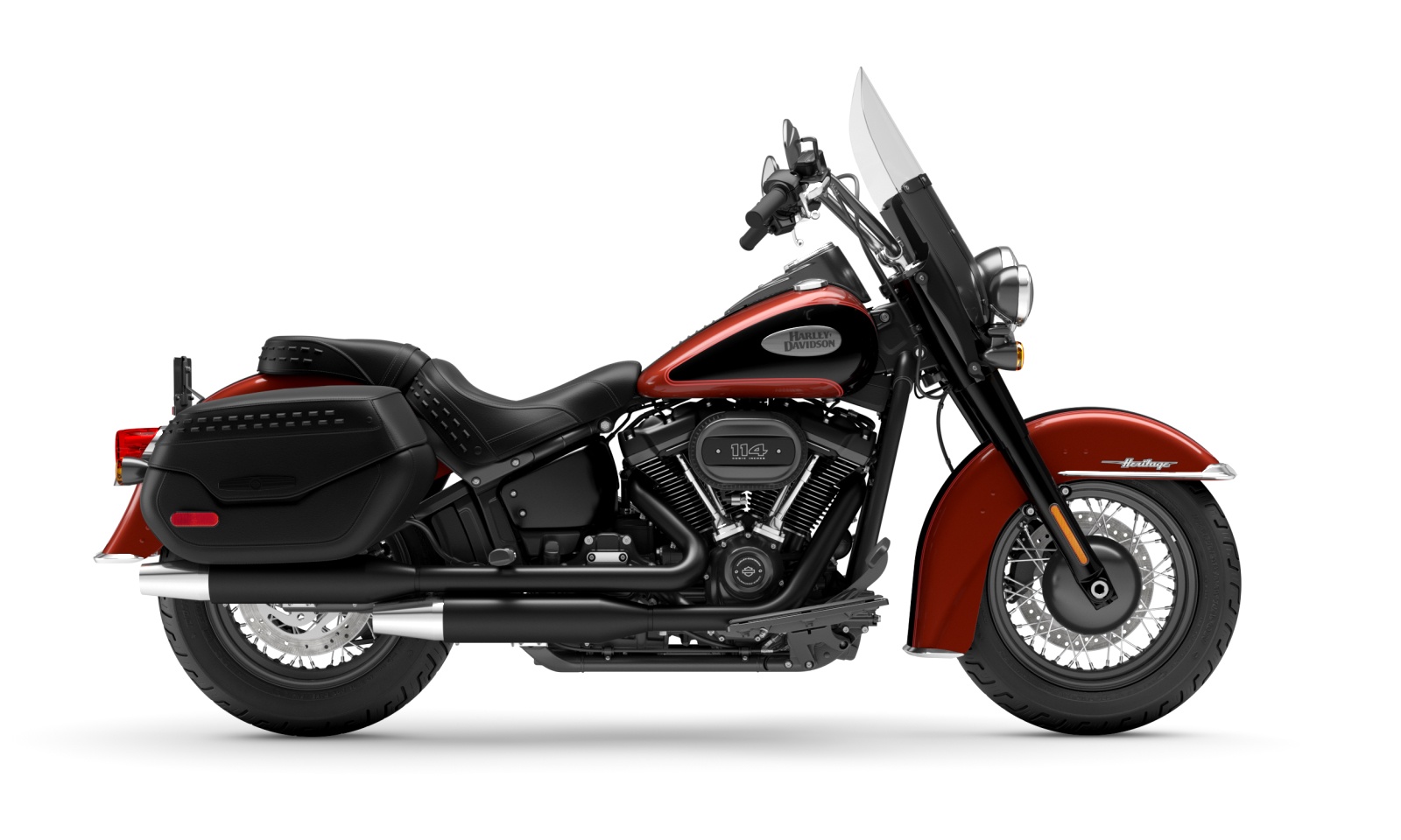 Harley Davidson Heritage Classic - Red Rock / Vivid Black - Black Finish