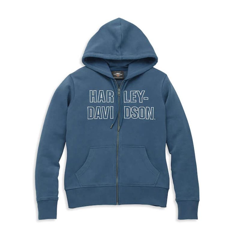 Women's Bar Font Embroidered Hoodie