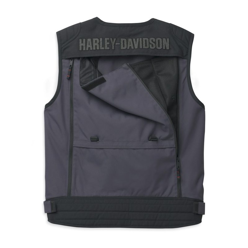 Men's Bagger Textile Riding Vest with Backpack